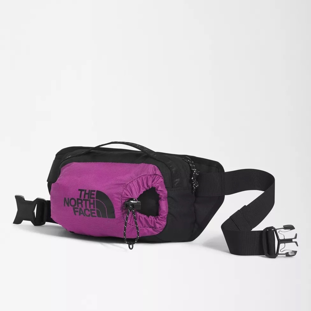 Skiers North Face Black and Purple Messenger Bag